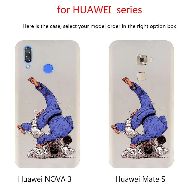 Janpan Judo Phone Case FOR Huawei Mate 10 20 30 Lite 20X Pro Nova 3 4 5i Y7 Y9 2019 2018 Cover | Мобильные телефоны и