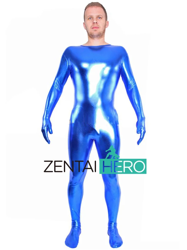 ZentaiHero выполненный на заказ унисекс блестящий металлик зентай сексуальные