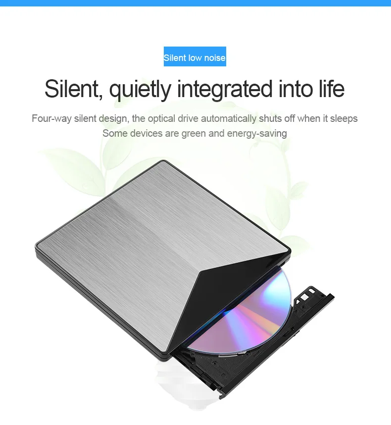 Llano USB Оптический привод Внешний USB 3,0 CD/dvd-rom комбинированный DVD RW rom горелка для Dell lenovo ноутбук для Mac OS USB DVD привод