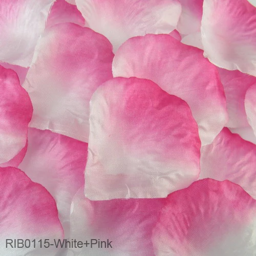 White Pink QIFU 500 шелк рубиновый лепесток розы украшение покрытие стола искусственный цветок свадебное украшение цветы помолвка невесты быть романтичным - Цвет: White Pink