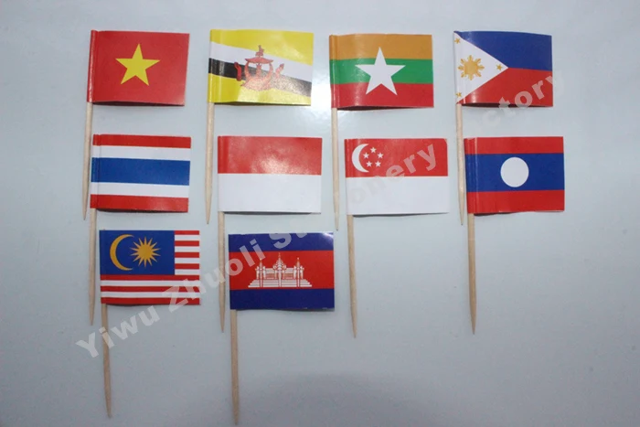 

Free Shipping Korea Flag Toothpick Flag 3.5X2.5CM 300pcs/bag Korea National Flag