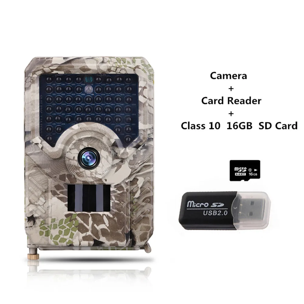 PR200 with 16GB Goujxcy PR200 Trail camera 49 шт. 940nm инфракрасный светодиодный камера для охоты 12MP Водонепроницаемая видеокамера для дикой природы Ночная фото ловушка для разведчика - Цвет: PR200 with 16GB
