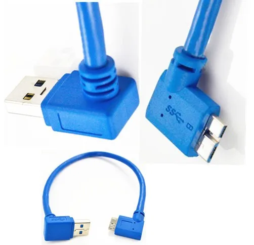 USB 3 0 изгиб Micro 90 градусов локоть правильный перемещение жесткий диск Цифровой
