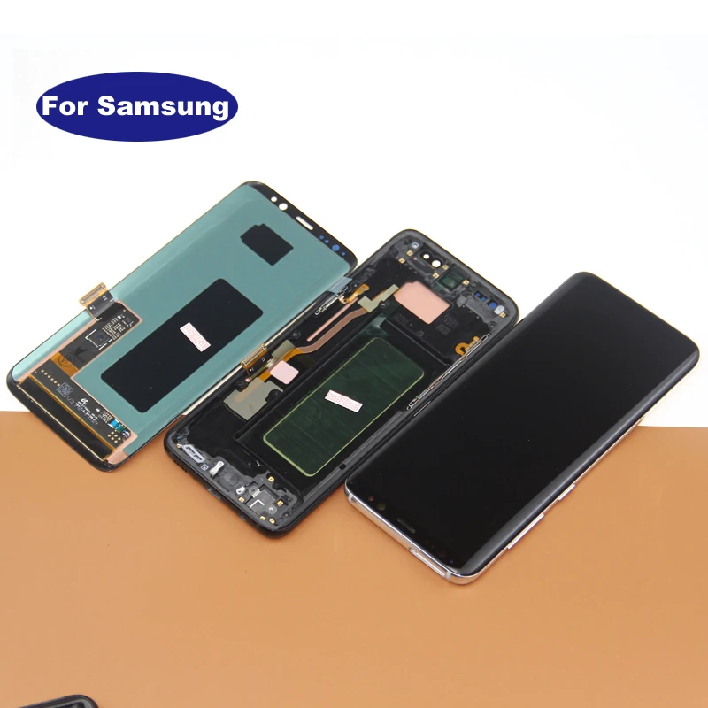 AMOLED для Samsung Galaxy S8 g950 G955 ЖК-дисплей с сенсорным дигитайзером в сборе для Samsung S8 plus ЖК-Ремонт запасных частей