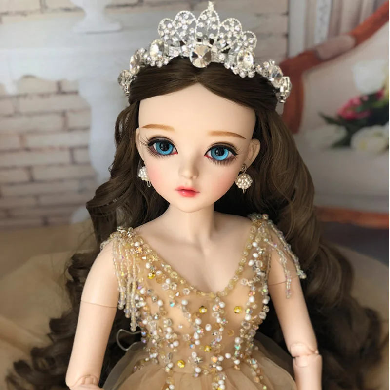 Серый 1/3 BJD 60 см куклы игрушки высшего качества китайская Кукла 18 шарниров BJD шаровая шарнирная кукла Мода девушка подарок игрушки для девочек модифицированная версия - Цвет: Серый