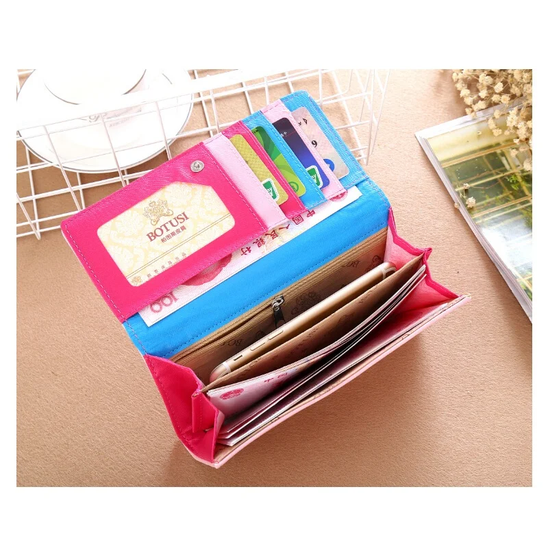 Женский кошелек с милым котом трендовый Длинный из Южной Кореи модный Удобный