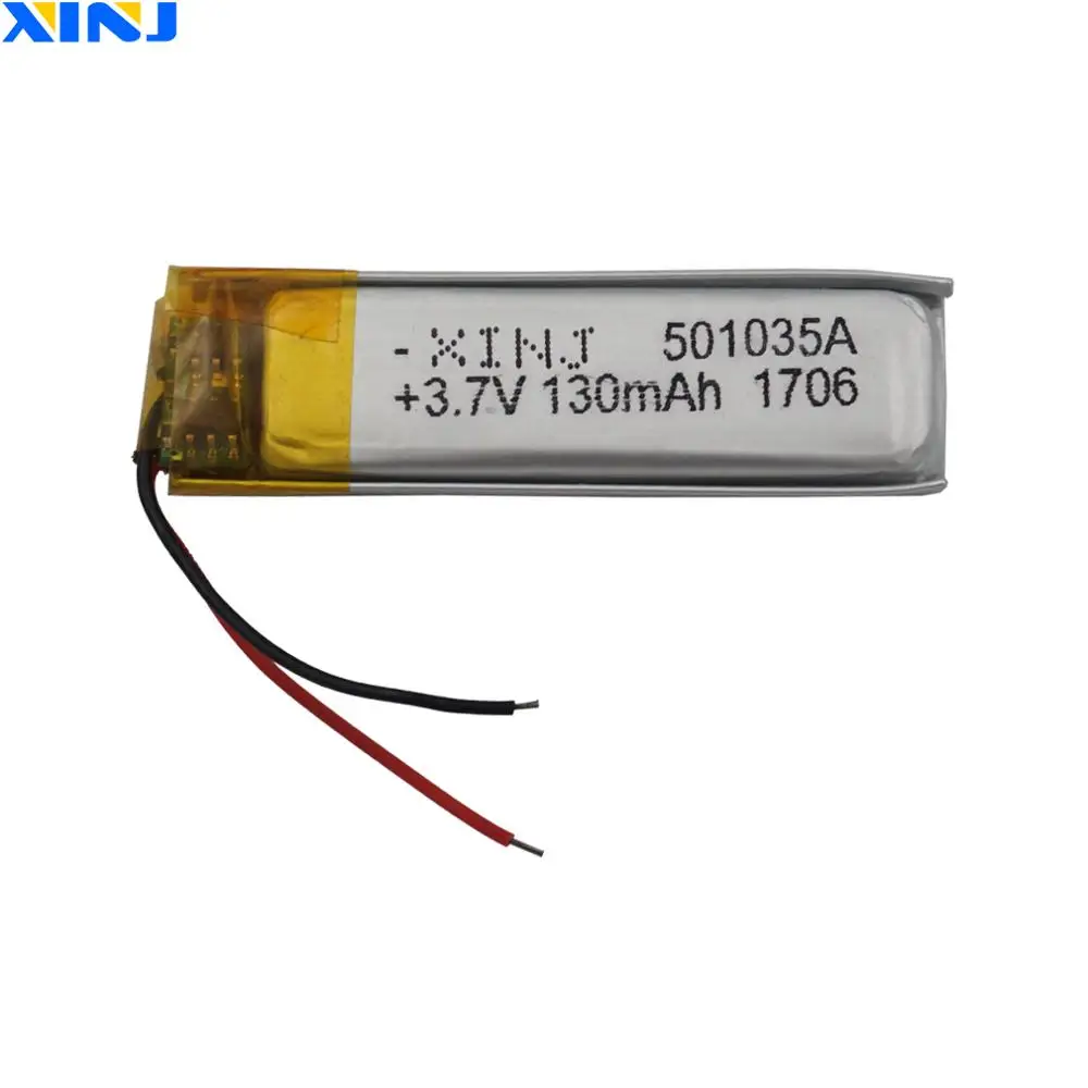 XINJ 10 шт. 3 7 в 130 мАч полимерный литиевый аккумулятор 501035 для GPS спутниковый