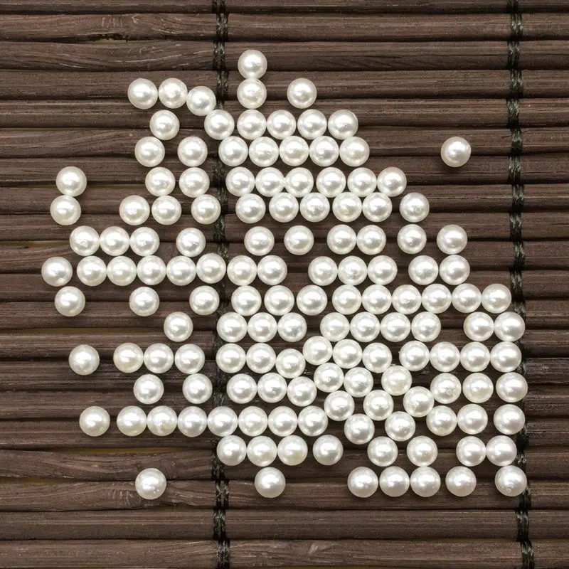 3 мм 3500 шт/АБС имитация слоновой кости без отверстий бусины много европейских DIY