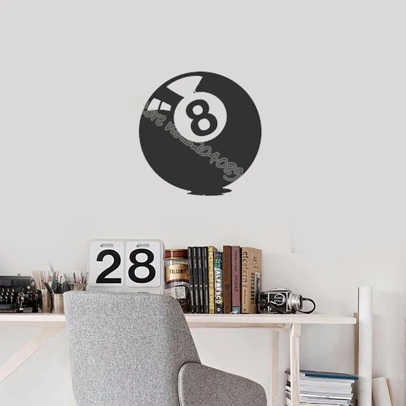 Мяч билльярдный пул восемь номер стены Стикеры снукер игры хобби спортивный