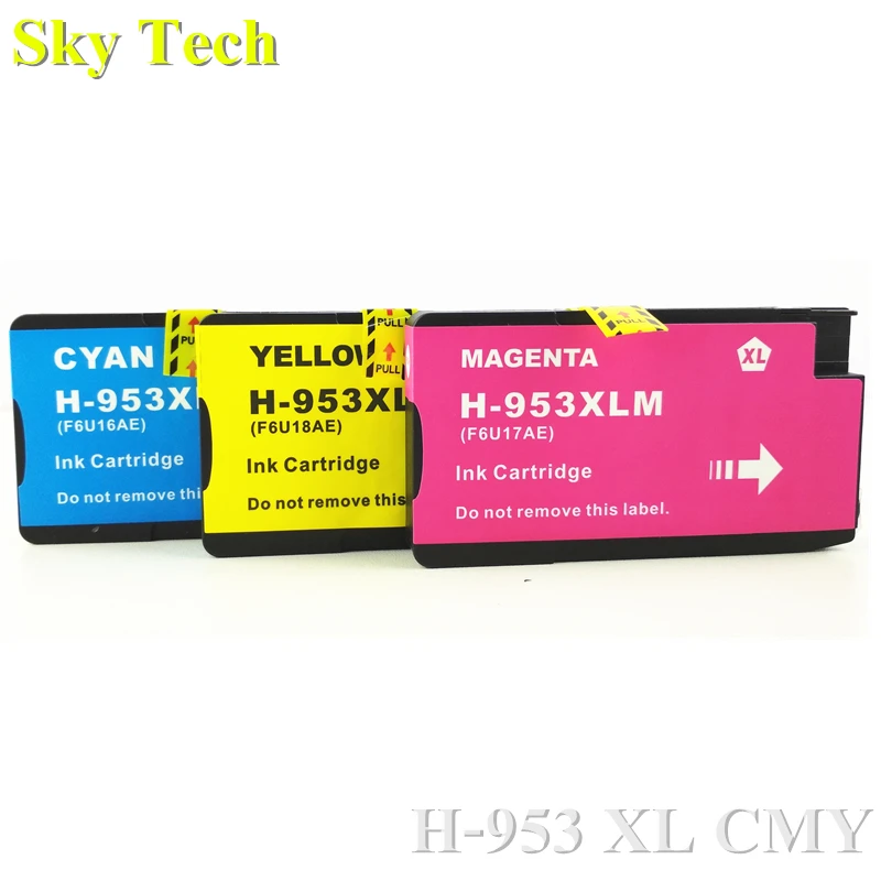 Совместимый чернильный картридж [C M Y ] 3PK для HP 953XL 8710 8715 8718 8210 8720 8719 8725 8728 8730 8740 и т.