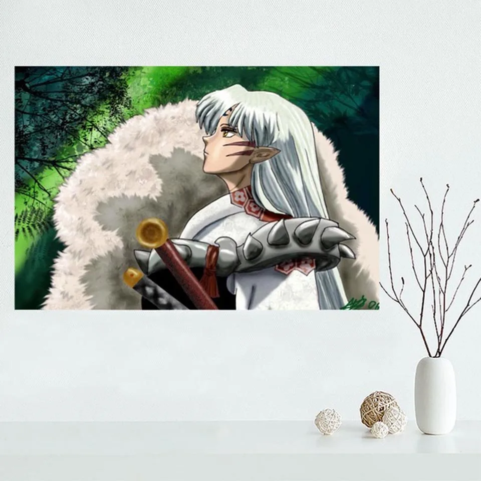 Картины с квадратными стразами сделай сам Niza Inuyasha 5D Вышивка крестиком Декор