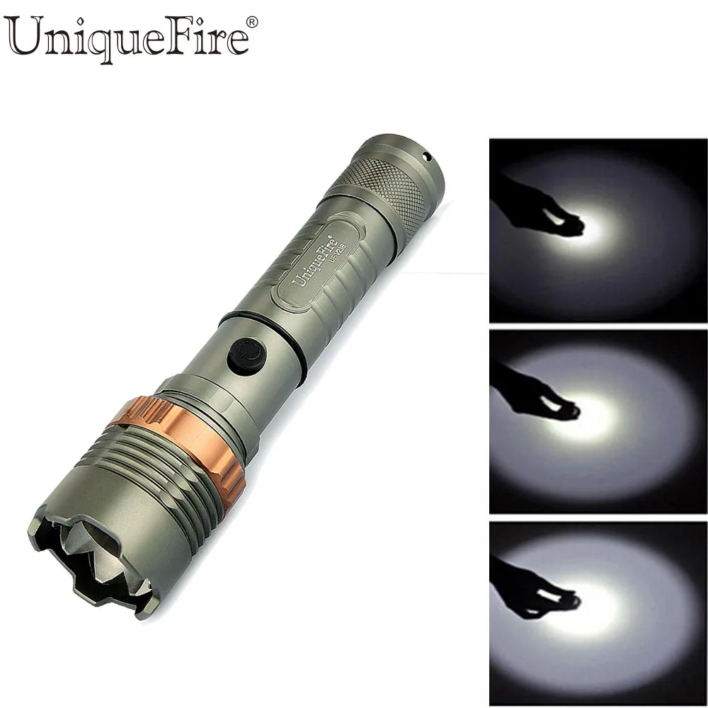 

Uniquefire Tactical Led Flashlight V23B XPE LED 18650/AAA Lampe Torche Light With 3 Modes,Zoom Focus For Caming