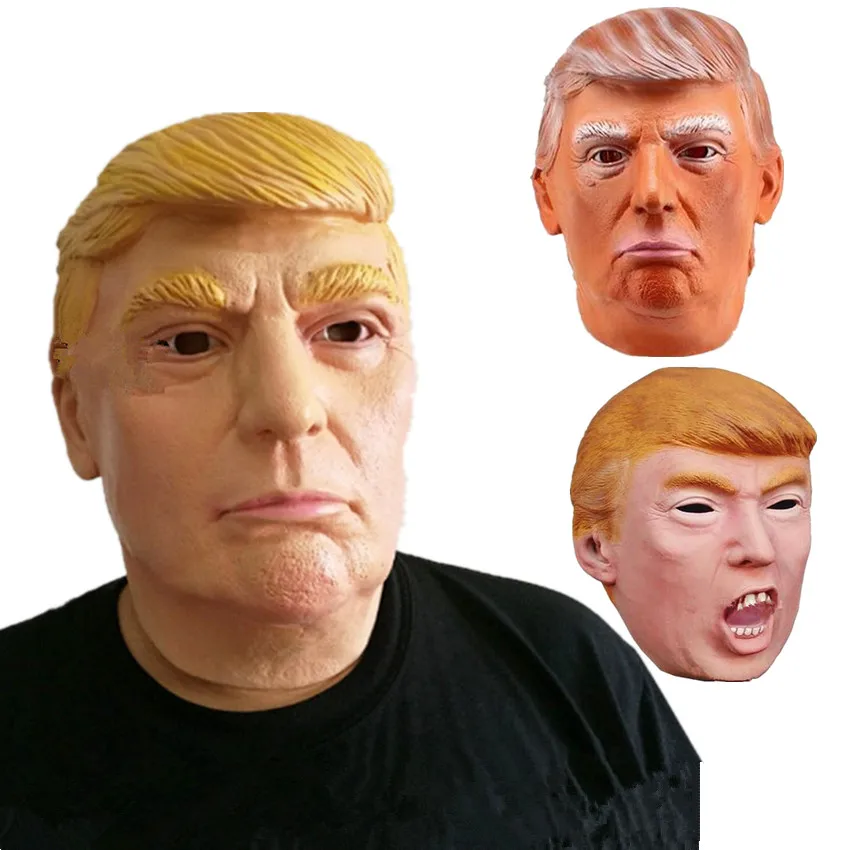 1 шт. Дональд маска Трампа миллиардер президентский костюм латекс маска карнавальный костюм наряжаться взрослых забавная игрушка Хэллоуин Мяч косплэй