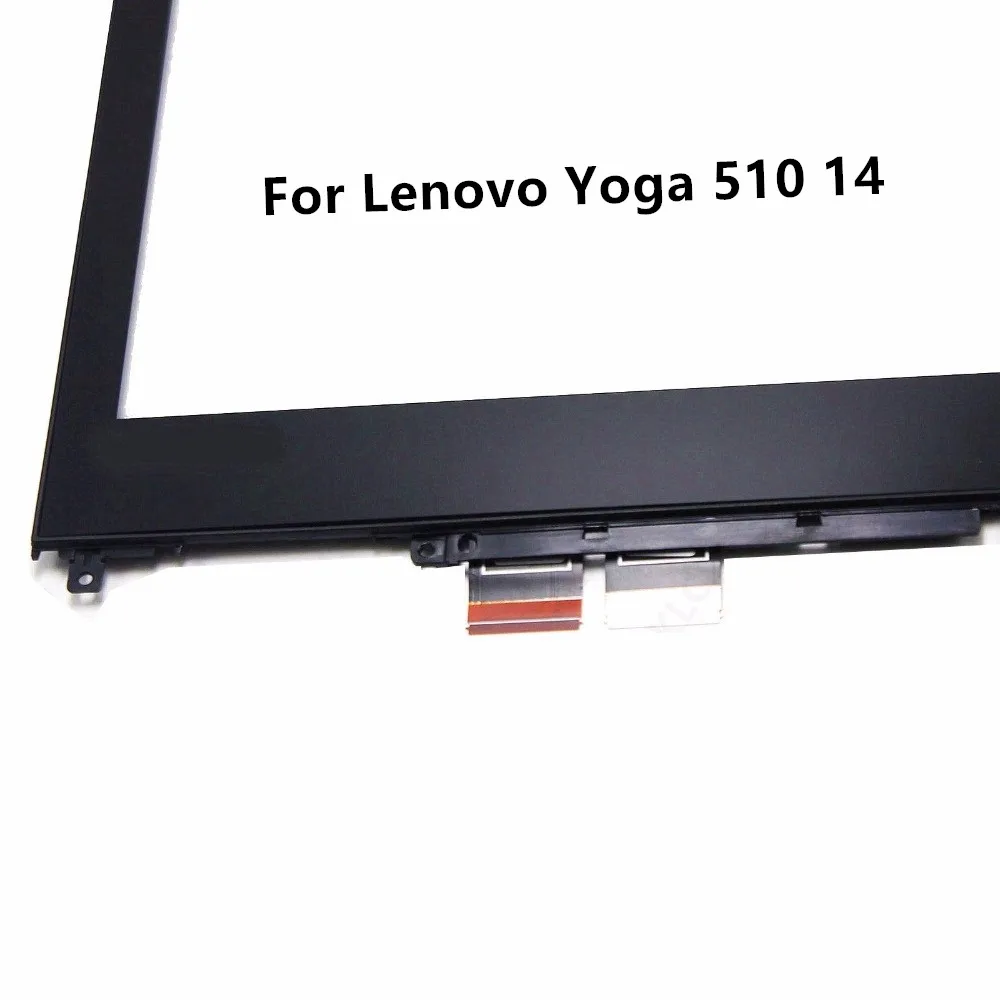 Оригинальный сенсорный ЖК-дисплей A + 14 дюймов для Lenovo Yoga 510 510-14 510-14ISK с рамкой 1920*1080