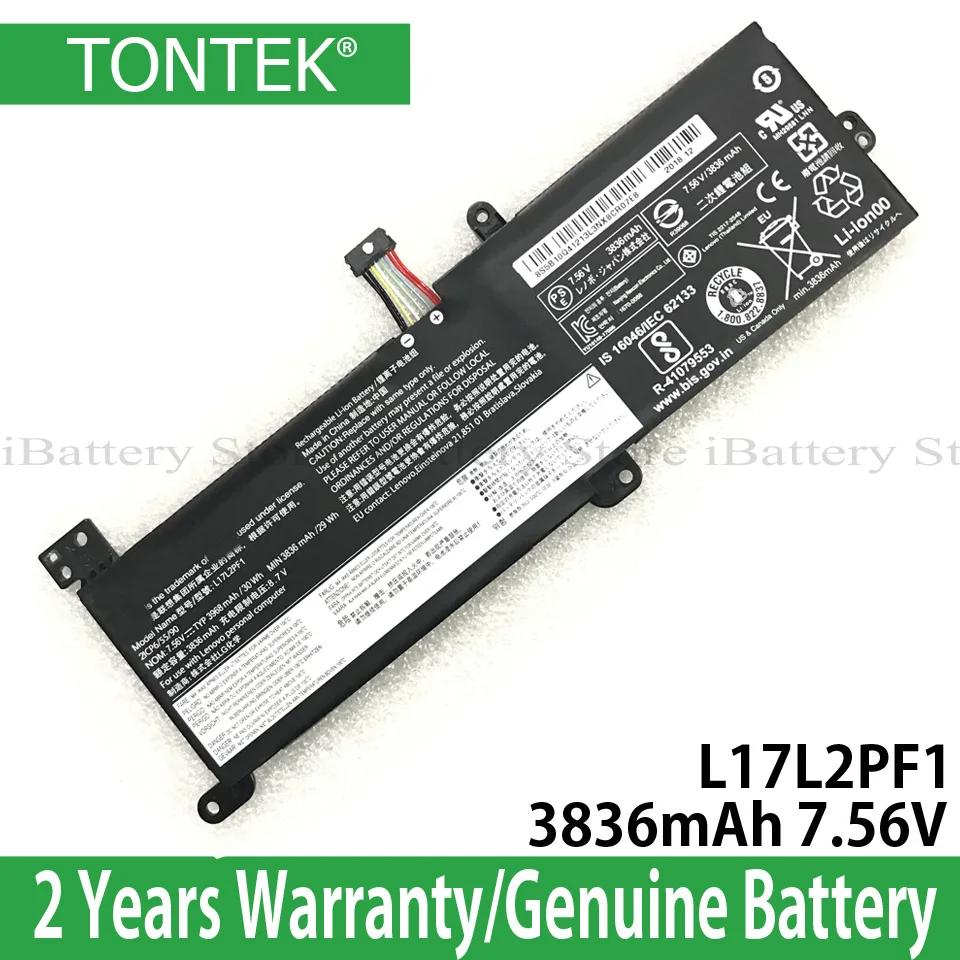 Оптовая продажа оригинальный аккумулятор L17L2PF1 L16L2PB2 для Lenovo IdeaPad 320 14ABR 15ABR 520 15IKBR