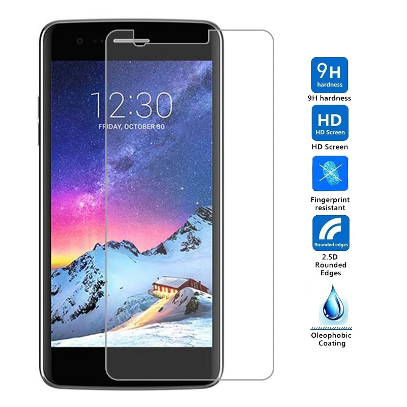 2 шт. ультратонкое закаленное стекло для защиты экрана LG K3 K4 K7 K8 K10 K20 2017 стеклянная