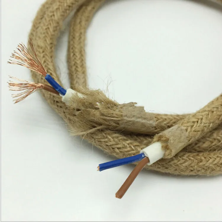 10 м/лот винтажный круглый Электрический кабель Эдисона веревка в стиле ретро с