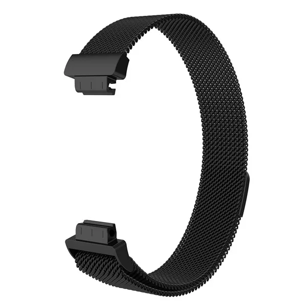 Черный Для Fitbit Inspire HR/ace2 Замена ремешка Миланская петля магнитный браслет из нержавеющей стали Betl для Fitbit Inspire - Цвет: Черный