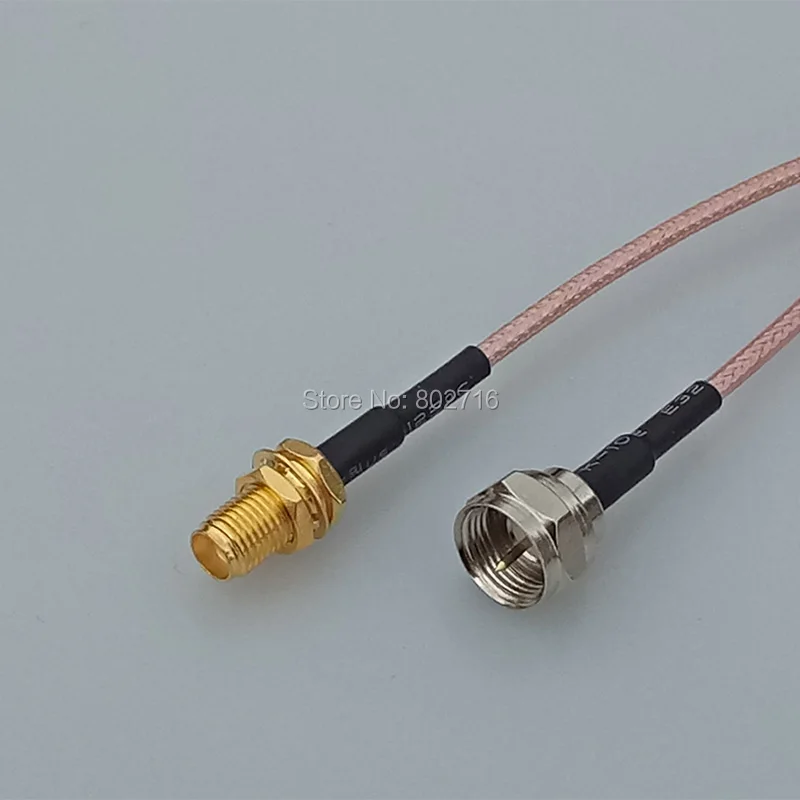 Коаксиальный кабель со штекером F и гнездом SMA RG316 15 см/50 см/100 см | Обустройство