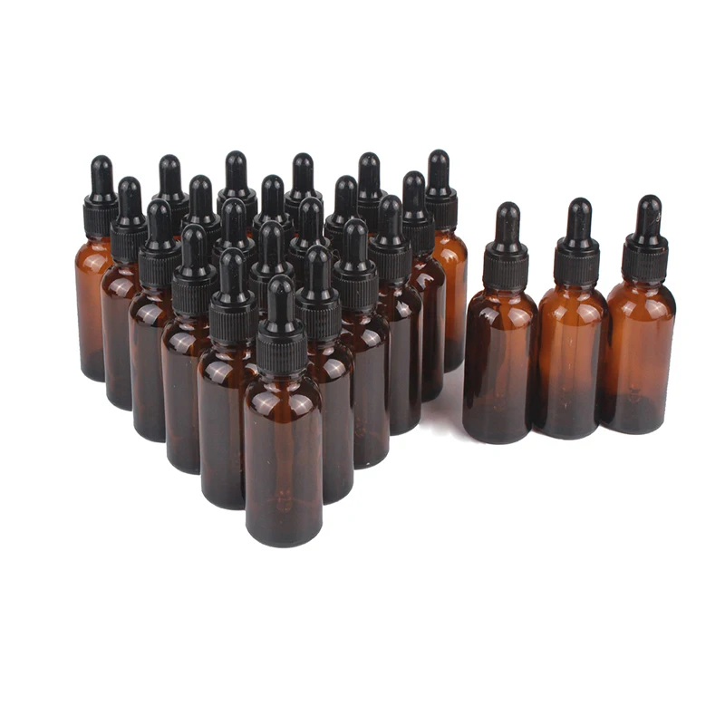 

1pc 10ml 30ml Empty Amber Essential Oil Bottle Portable Nipple Drip Perfume Bottle Cosmetic Bottling