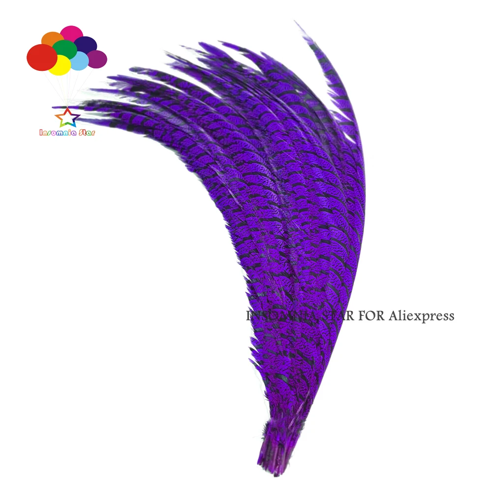 

Фиолетовый Marabou перо из хвоста фазана 80-100 см/32-40 дюймов 50 шт./партия Высокое качество Алмазный фазан перья фазана для canival