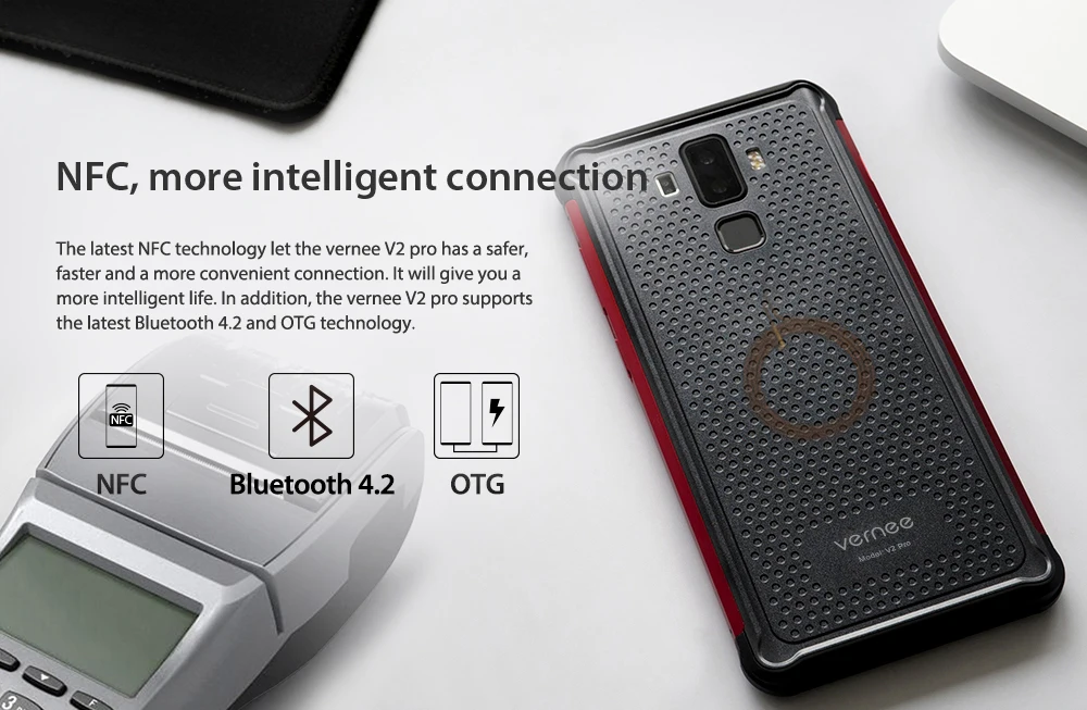 Vernee V2 Pro Android 8 1 IP68 водонепроницаемый смартфон 5 99 "Face ID 6 ГБ ОЗУ 64 Гб ПЗУ 21 МП 4