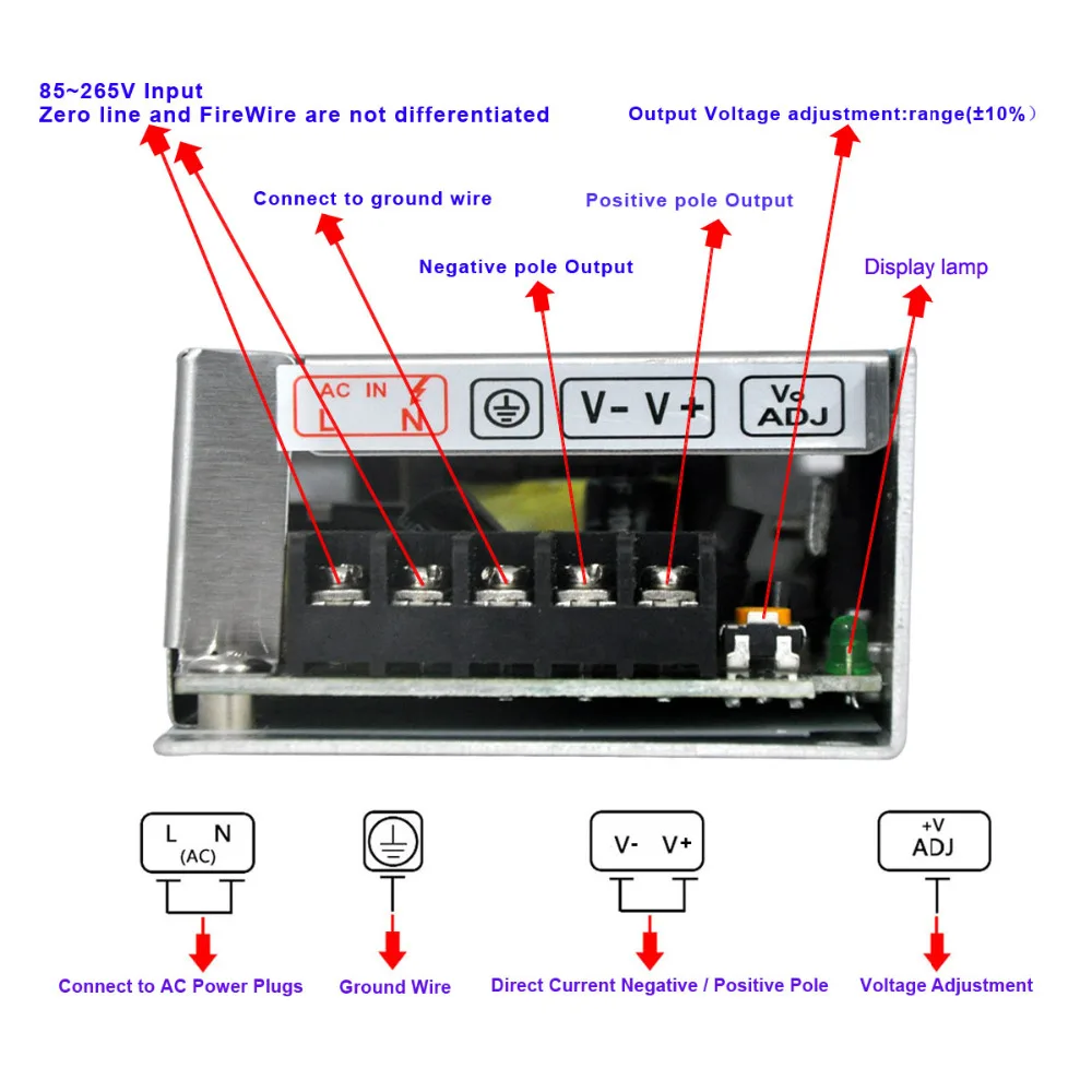 DC Output 24V 1A 24W 25W Switching Power Supply for Led AC Input 100~240V | Обустройство дома