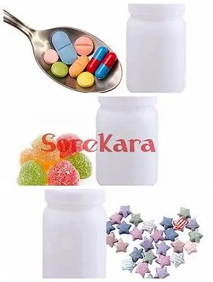 Белая пластиковая стандартная Бутылка объемом 100 мл флакон для образцов крышка