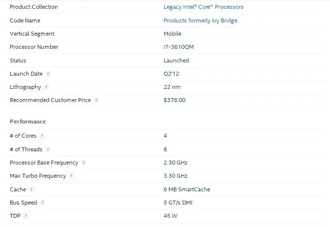 Intel ноутбук процессор i7 3610qm ноутбук процессор 2,3 ГГц до 3,3 ГГц 8 м SR0mn PGA988 Turbo Boost поддержка чипсета HM76 HM77
