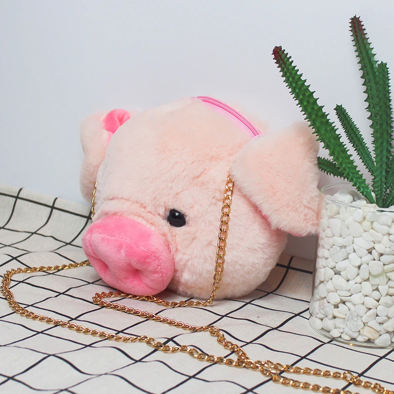 Millffy 18 см * 20 Kawaii Pig плюшевая сумка на плечо мягкие игрушки голова свиньи кошелек