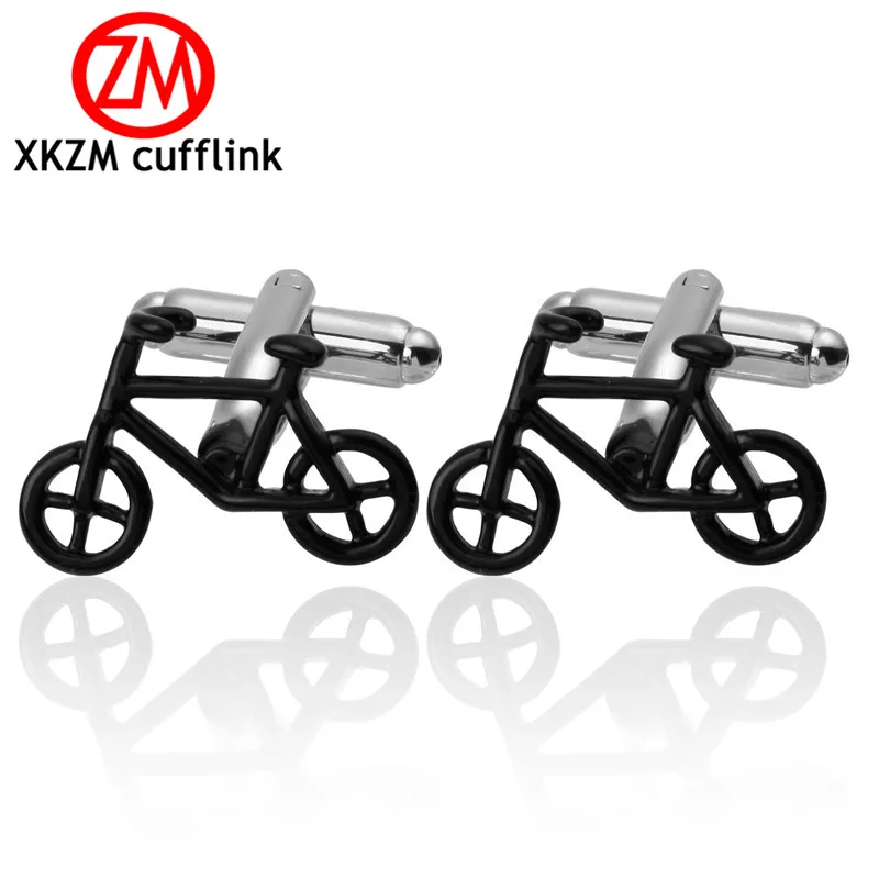 Высокое качество Французский стиль черные запонки велосипед для мужской рубашки