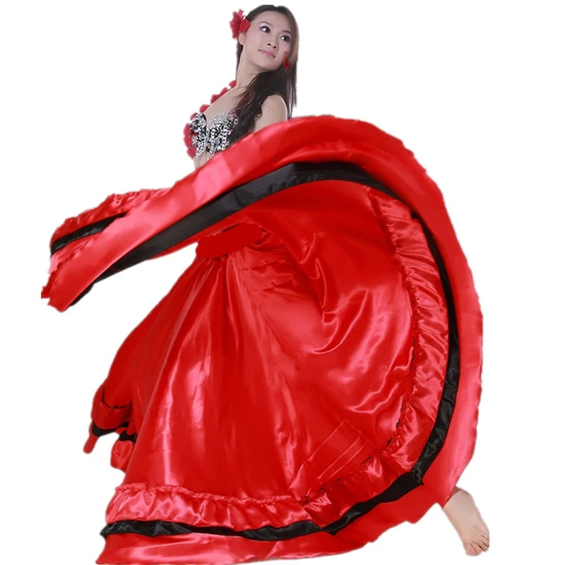 

New Flamenco Skirt For Women Spanish Flamenco Dress Latin Salsa Flamenco Ballroom/Belly Dancing Dress One Pieces Skirt DL2880