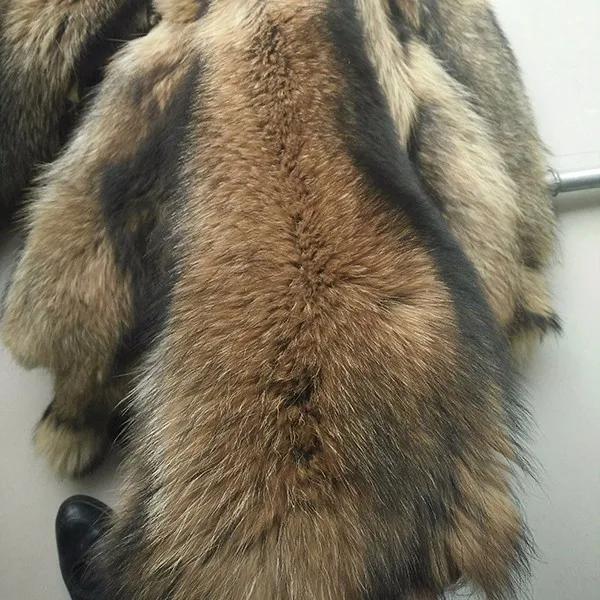 Высококачественная натуральная кожа меха енота|fur skin|raccoon skinskin fur |
