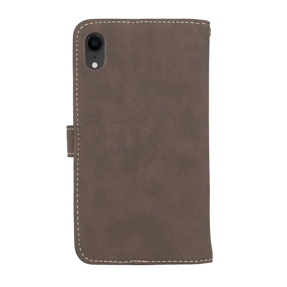 Capa Fundas для iphone XR XS Max 6 6 Plus 6s держатель чехол для iphone 7 8 plus XR XS кожаный чехол для телефона 9 слотов для карт