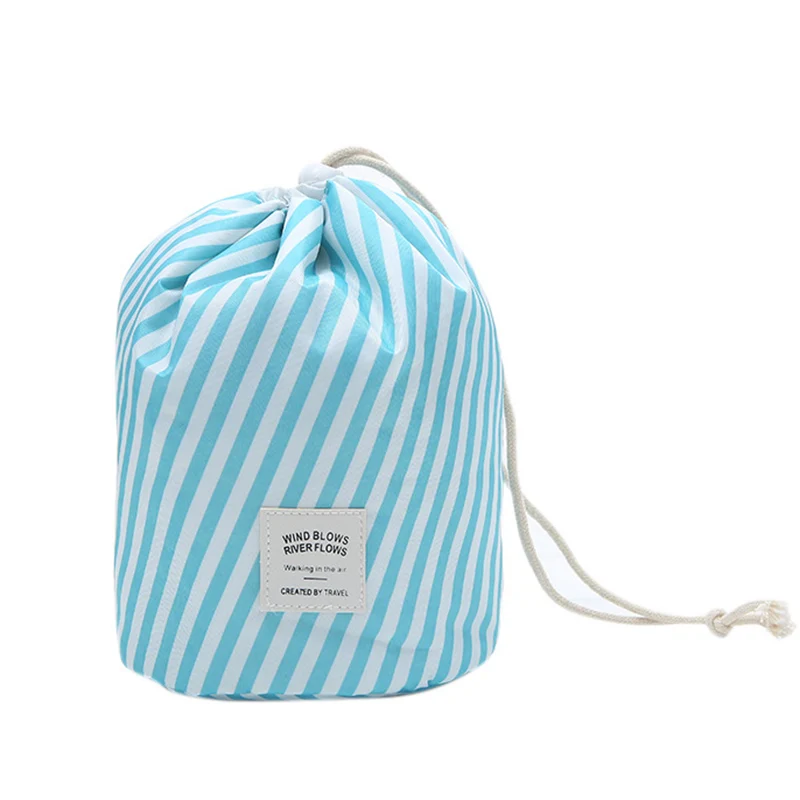 Косметичка круглый органайзер для хранения водонепроницаемый шнурок большой