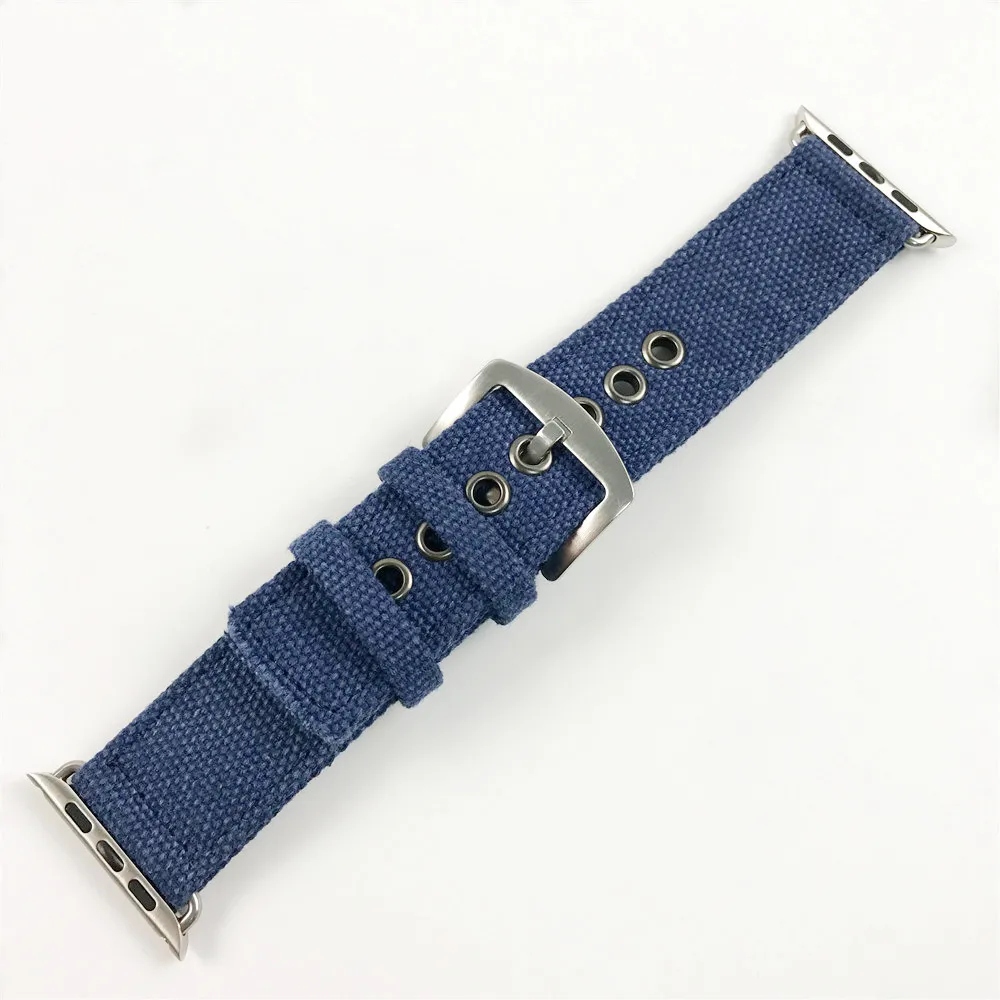 Холщовый ремешок для Apple Watch SE Band Series 6 5 4 3 браслет iWatch 40 мм 44 38 42 мм|apple watch band|watch