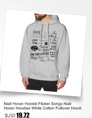 Niall Horan худи с мерцающими песнями Niall Horan толстовки с капюшоном белый Хлопковый пуловер с капюшоном мужские стильные осенние толстовки с капюшоном