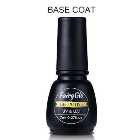 BASE COAT Fairyglo для ногтей гель польский 7 мл Bling Однотонная Одежда УФ гель лак для ногтей светодиодный светильник Краски покрытие для ногтей, полустойкое к Гибридный Лаки Lucky лак гель эмаль Лаки - Цвет: BASE COAT