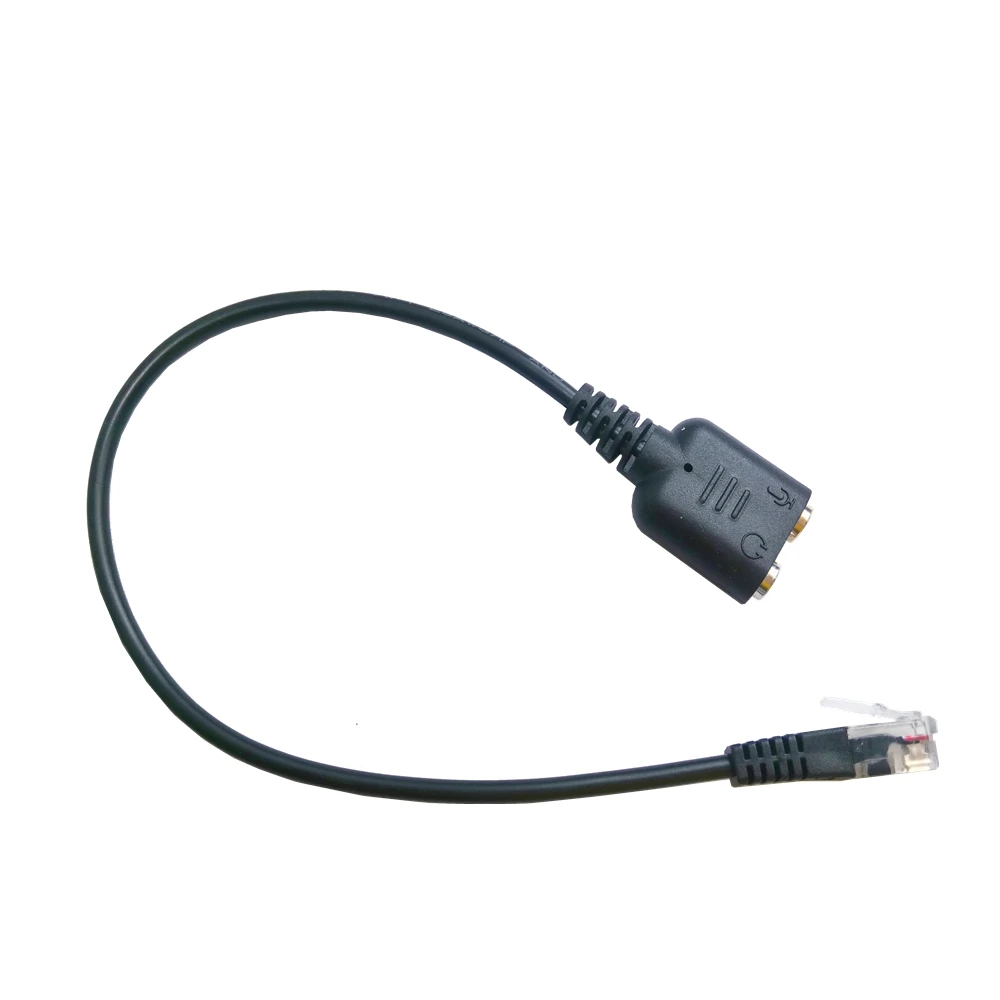 Бесплатная доставка шт. Гарнитура для 4P4C RJ9/RJ10/RJ22 адаптер двойные наушники 3 5 мм с