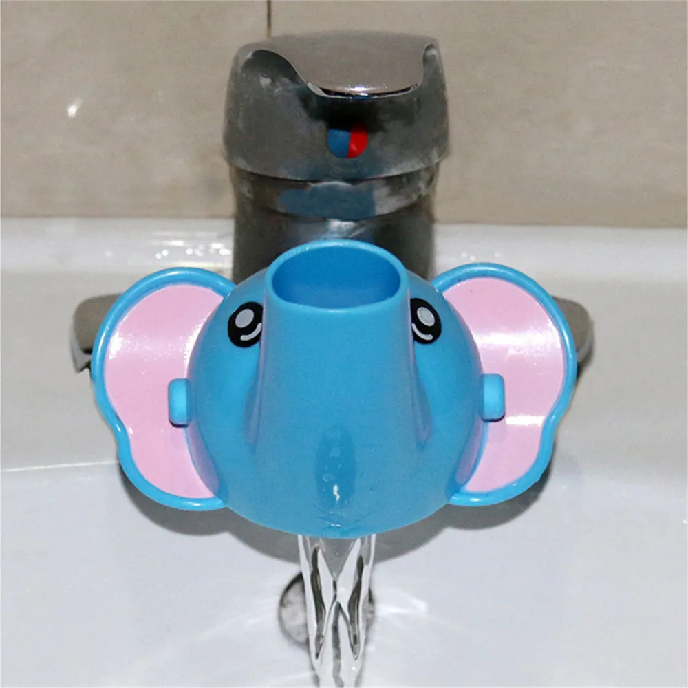 Blue Elephant 1 шт. милые животные утка слон дельфин форма воды удлинитель для смесителя воды удлинитель крана для детей Дети Ручная стирка ванная комната - Цвет: Blue Elephant
