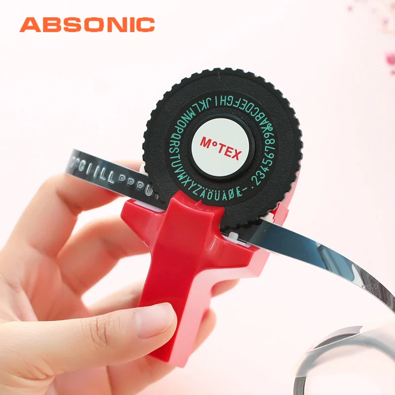 ABS Mini 3D тиснение корейский Motex E101 принтер для этикеток ручное Dymo 9 мм этикеточная