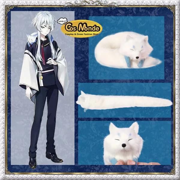 Touken Ranbu онлайн Nakigitsune hakusan yoshimitsu белая лиса кукла косплей реквизит как подарок