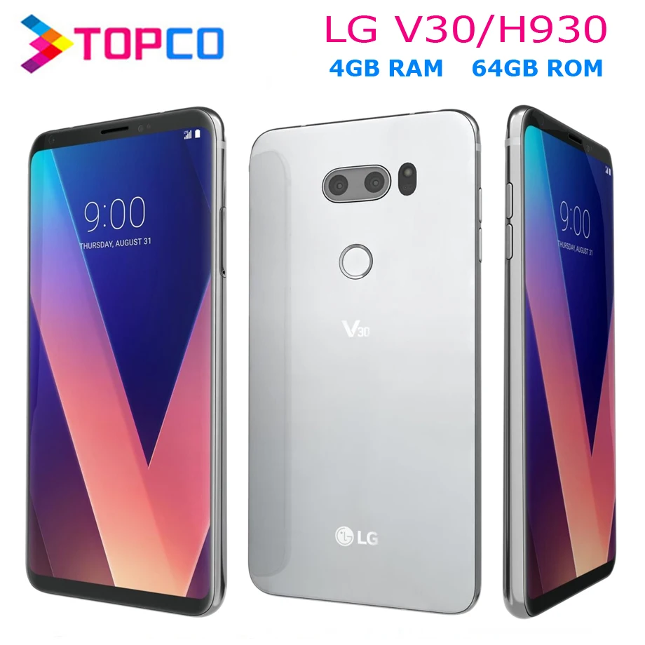 Оригинальный разблокированный сотовый телефон LG V30 H930 GSM 4G LTE Android Восьмиядерный