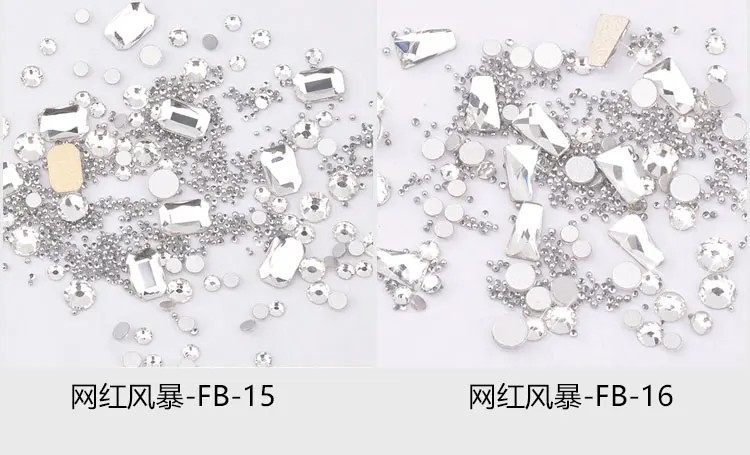 1 коробка разноцветные Стразы для ногтей 3D хрустальные камни для украшения ногтей дизайн для ногтей