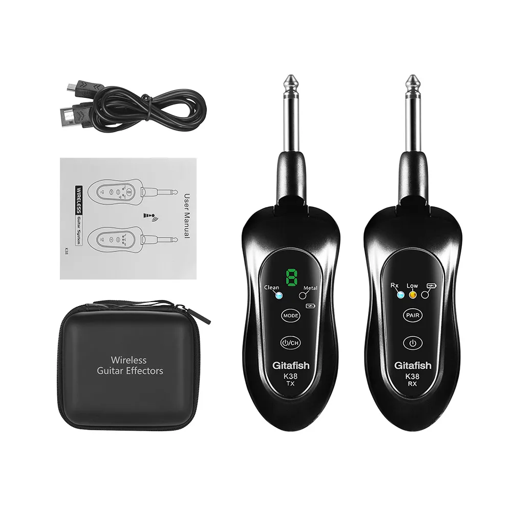 USB Wireless Guitar Transmitter &amp Receiver Built-in Rechargeable Lithium Battery 50M | Спорт и развлечения