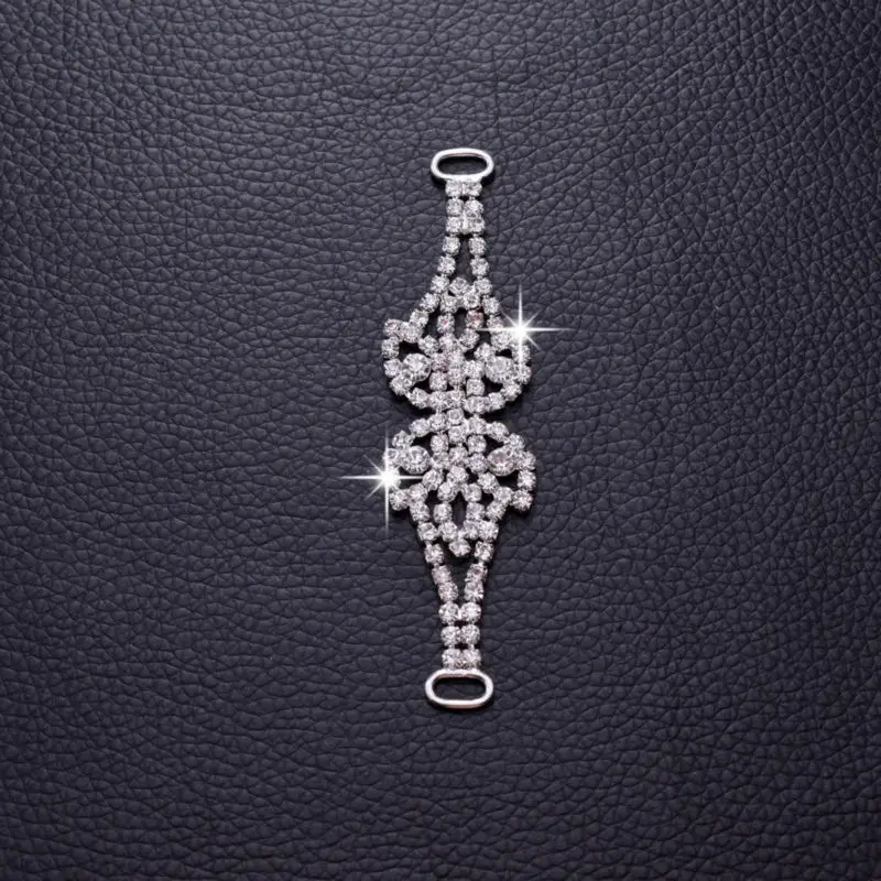 Сделай Сам 10 шт. блестящие стеклянные пряжки в форме листьев серебряная медная