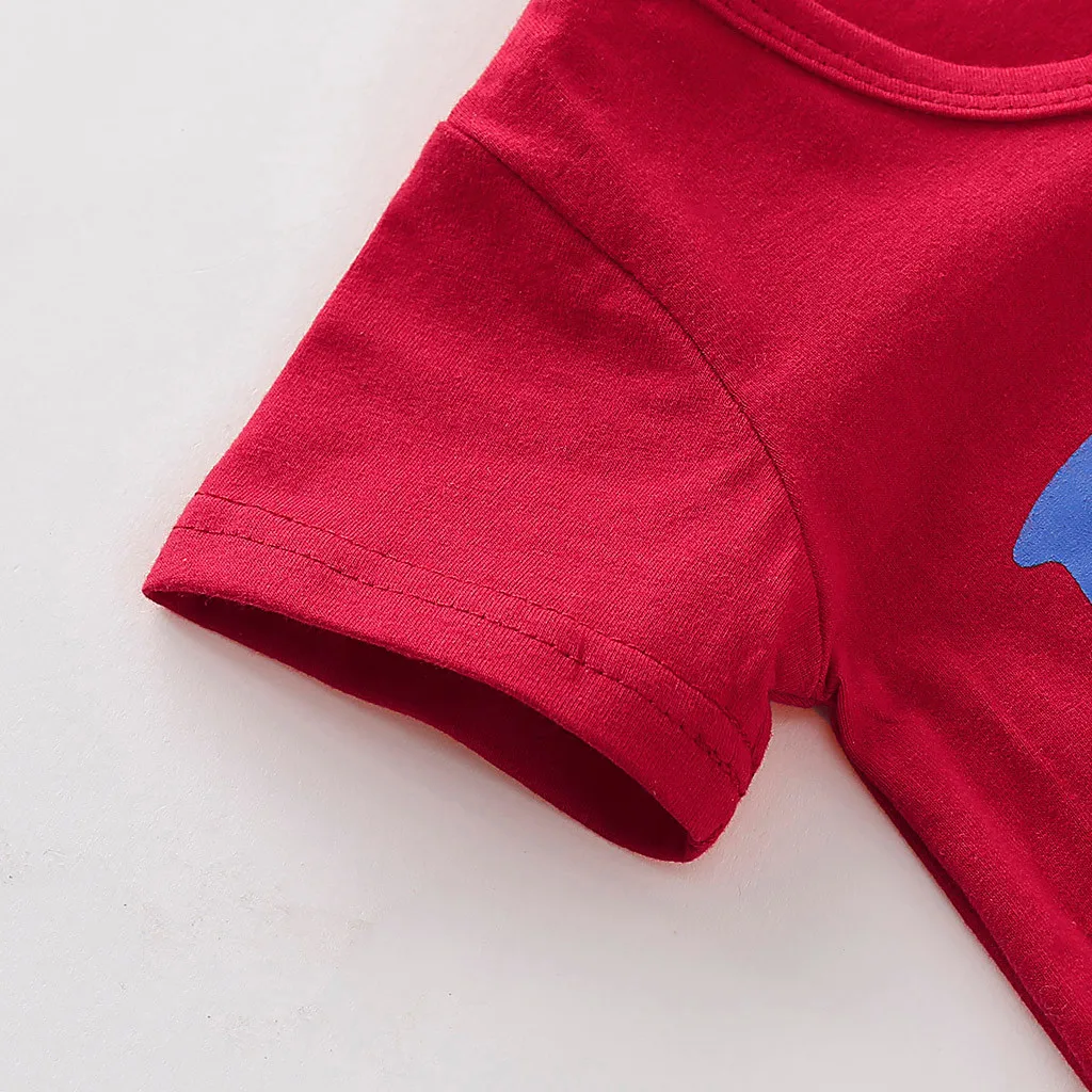 Детская футболка с надписью 4 июля для маленьких мальчиков топы шорты со звездами