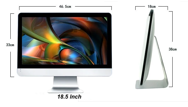 18 5 21 23 6 8 27 дюймов Intel core четырехъядерный i5 1080P ПК все в одном 4 ГБ SSD настольный пк