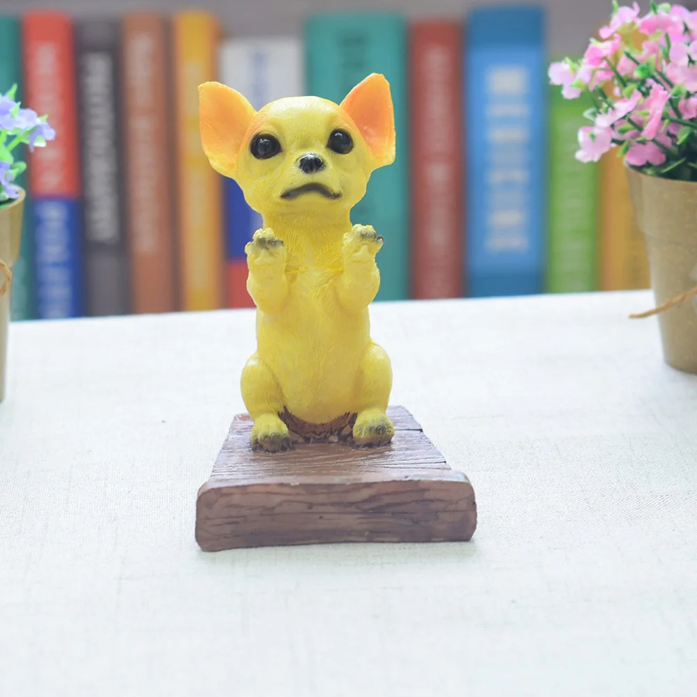 Home Decor собака мопс щенок подарок держатель телефона Tablet Поддержка Desktop Статуэтка
