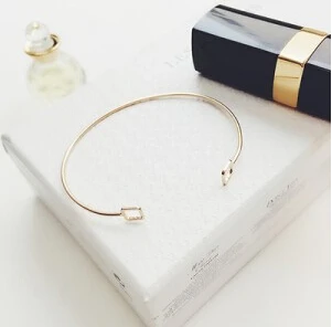 L 65 модный трендовый Открытый браслет с рукавом в форме листа Женские Простые